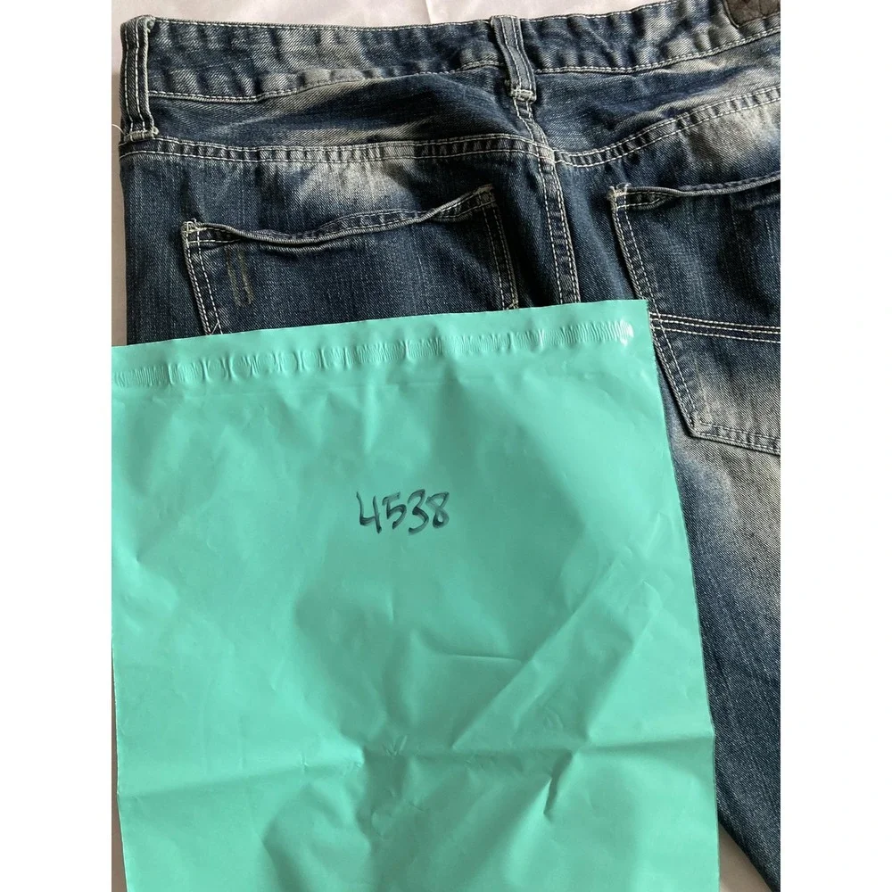 Vtg Ecko Unltd Jeans Men 36x30 Blue Denim 714 Straight Distressed Faded Wash Y2K